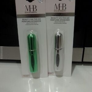 Must Have Beauty Perfume Atomizer Set - Green and Silver